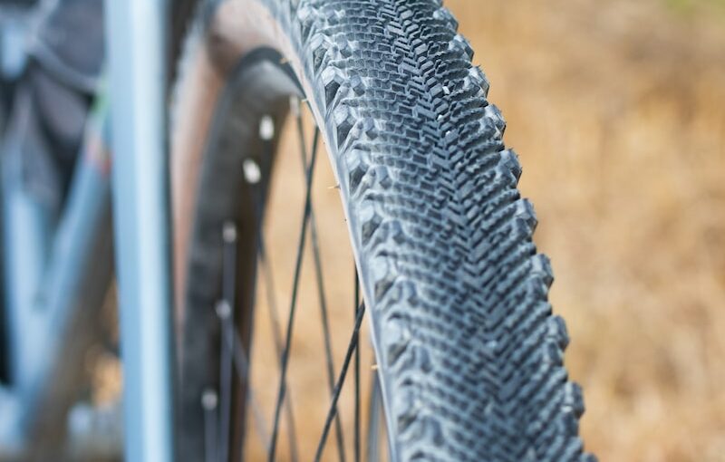 black bicycle wheel with tire